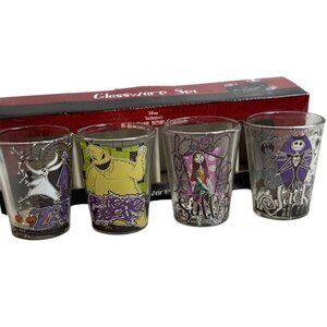 NWB Disney The Nightmare Before Christmas 4-Piece 1.5 Oz Shot Glassware Set